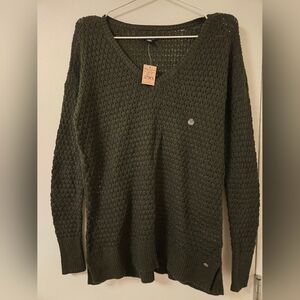 NWT American Eagle‎ Dark Green Knit Sweater